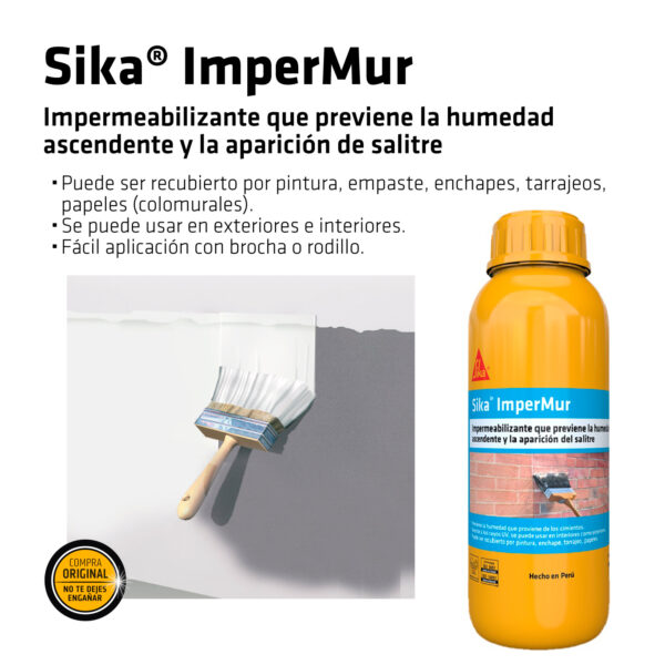 Sika® ImperMur x 1L - Imagen 4