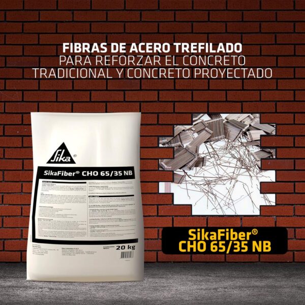 SikaFiber® CHO 65/35 NB x 20KG - Imagen 3
