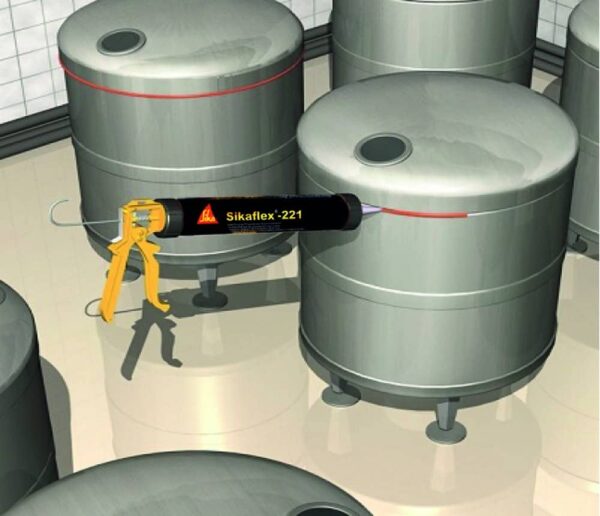 Sikaflex®-221 Gris x 300ML - Imagen 2