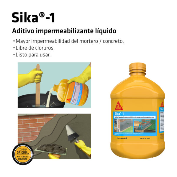 Sika®-1 x 4L PET - Imagen 5