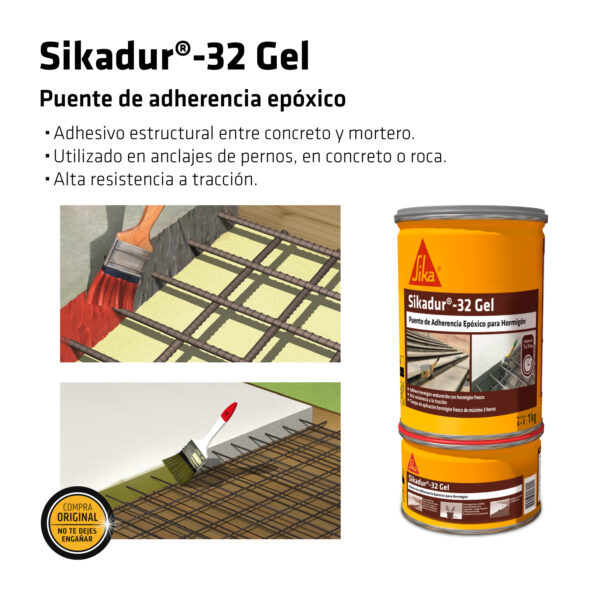 Sikadur®-32 Gel JGO. x 1KG - Imagen 3
