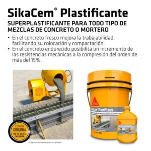 SikaCem® Plastificante x 4L Pet - Imagen 4
