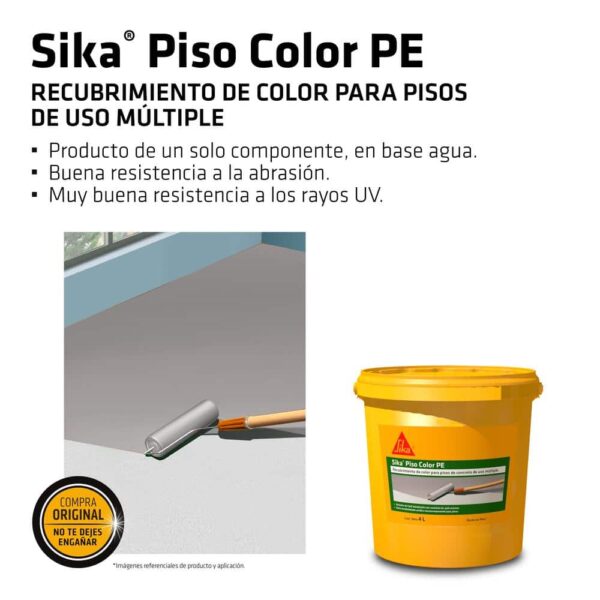 Sika® Piso® Color PE Gris X 4L - Imagen 4