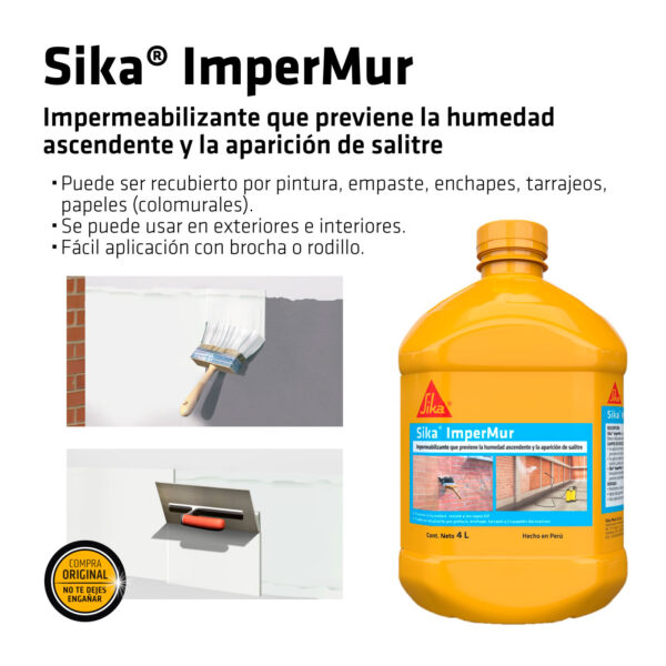 Sika® ImperMur x 4L PET - Imagen 4
