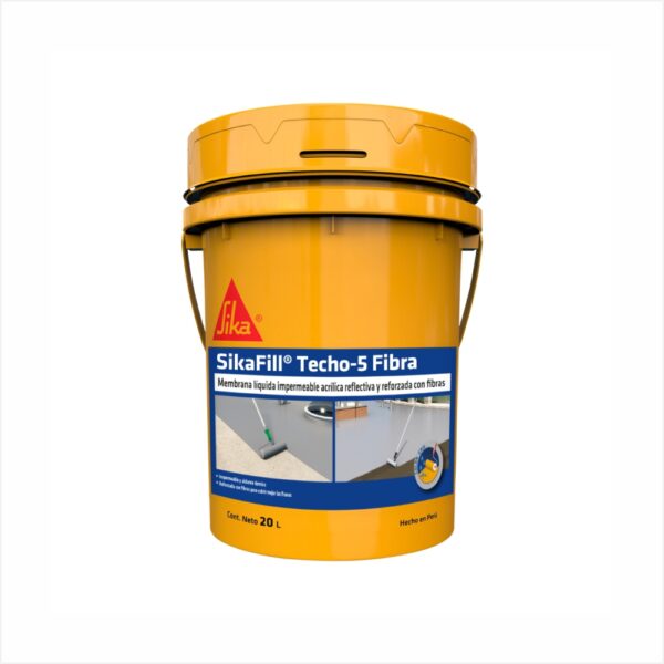 SikaFill® Techo-5 Fibra Gris x 20L - Imagen 1