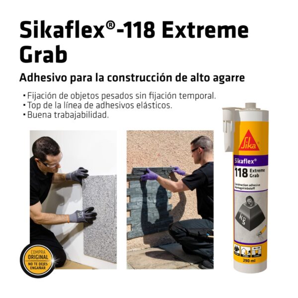 Sikaflex®-118 Extreme Grab x 290ML - Imagen 6