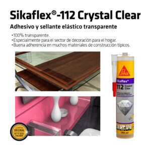 Sikaflex®-112 Crystal Clear x 290ML - Imagen 4