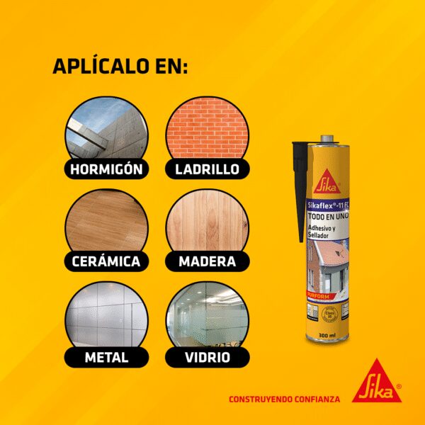 Sikaflex®-11 FC Purform® Gris x 300ML - Imagen 4