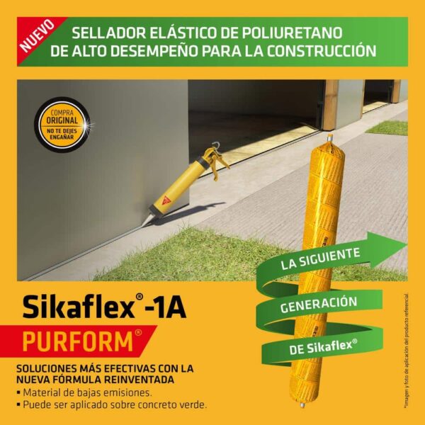 Sikaflex®-1A Purform Gris x 600ML - Imagen 3