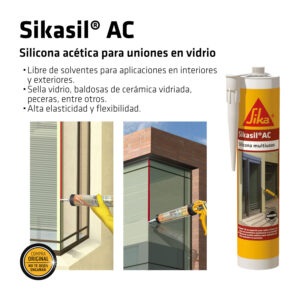Sikasil® AC Transparente x 280ML - Imagen 4