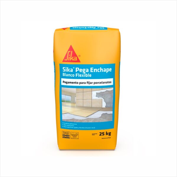 SikaPega Enchape Blanco Flexible x 25kg - Imagen 1