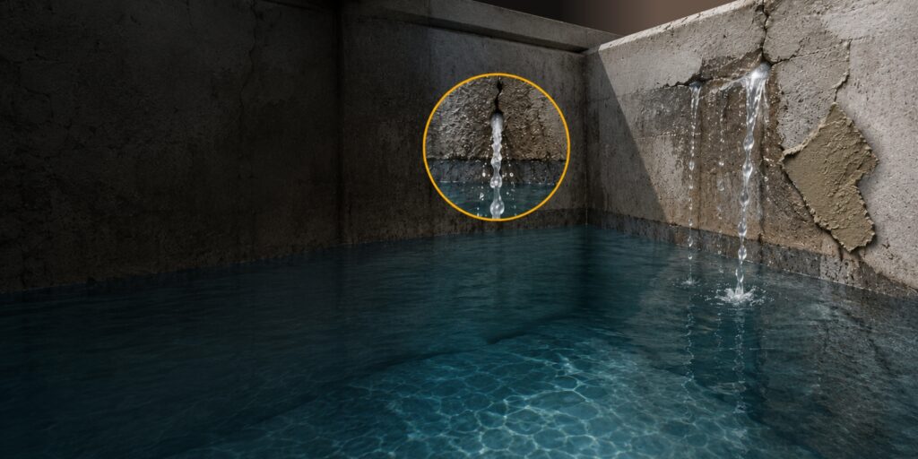 Cisterna que pierde agua