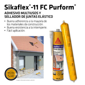 Sikaflex®-11FC Purform® Negro x 600ML - Imagen 4